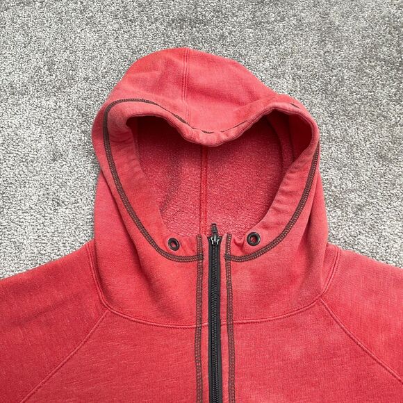 Eddie Bauer Full Zip Hoodie Sweatshirt Womens Large Red Full Zip Casual Outdoor - Picture 9 of 10